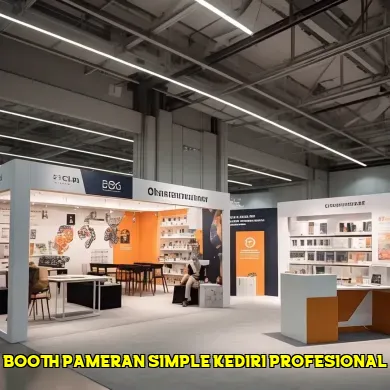 booth pameran simple kediri profesional